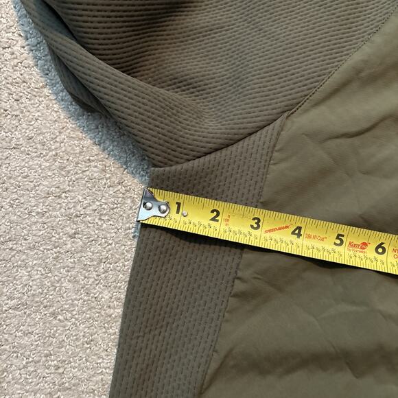 Outerknown Active 1/4 Zip Pullover Jacket Mens Sz XS Olive Green Warm Up - Picture 6 of 13